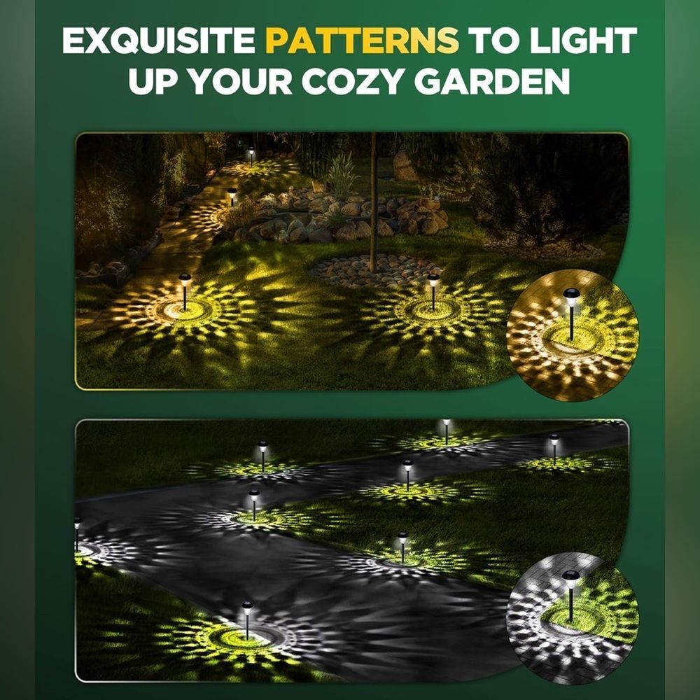 10 Pack Ultra Bright Solar Lights 12H Solar Lights
